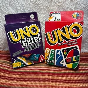 Mattel UNO Flip and Classic Card Game Set  - NWT
